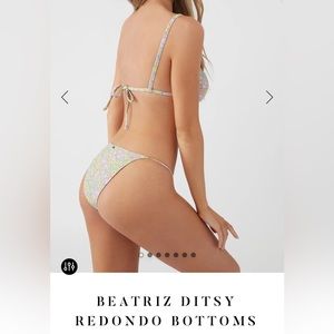 O’Neill beatriz ditsy redondo bikini floral bottom size xs